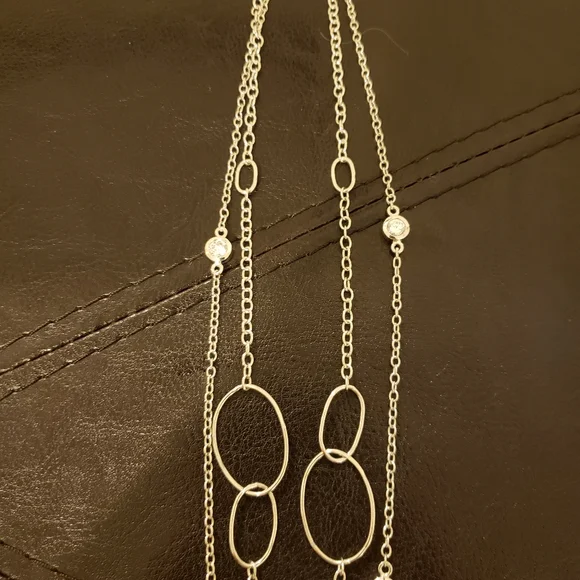 NWOT 10 grams 925 sterling silver necklace gemstones - Picture 3 of 9